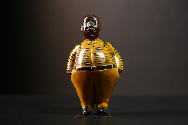 African MAN Original Solid Hand Painted Hardwood Sculpture Kenya-G4255