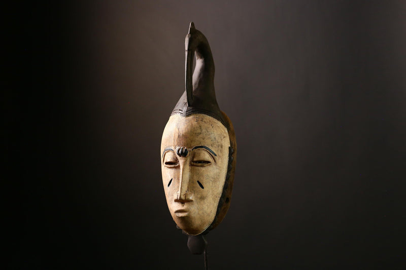 African Baule Mask Handcrafted Wall Art | Unique Home Decor | African Masks for Wall | Cultural Sculpture for Collectors-G4039