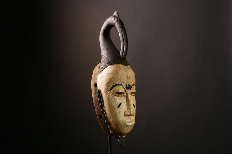 African Baule Mask Handcrafted Wall Art | Unique Home Decor | African Masks for Wall | Cultural Sculpture for Collectors-G4039