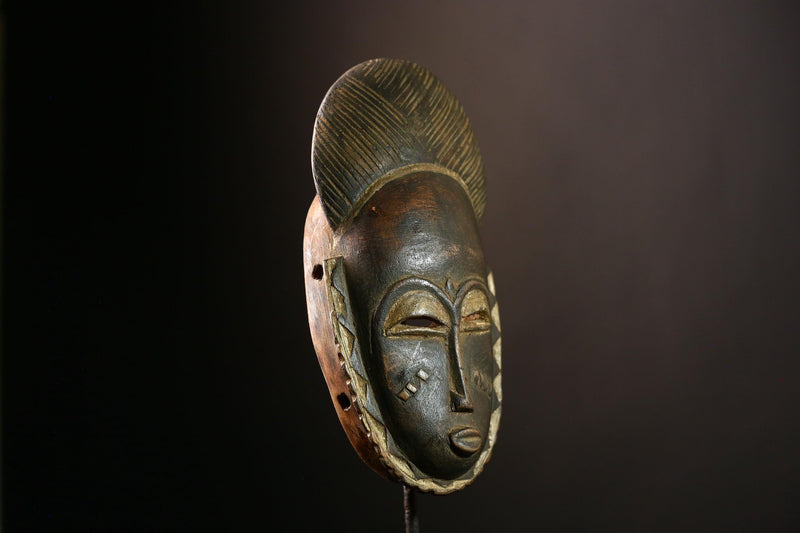 African Baule Mask Handcrafted Wall Art | Unique Home Decor | African Masks for Wall | Cultural Sculpture for Collectors-G4035