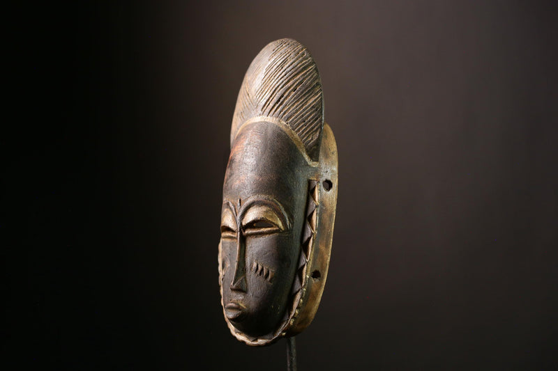 African Baule Mask Handcrafted Wall Art | Unique Home Decor | African Masks for Wall | Cultural Sculpture for Collectors-G4035