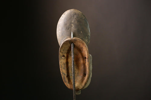 African Baule Mask, Hand-Carved Wooden Art for Wall Decor, Unique Tribal Sculpture and Cultural Piece, Traditional African Aesthetic-G4034