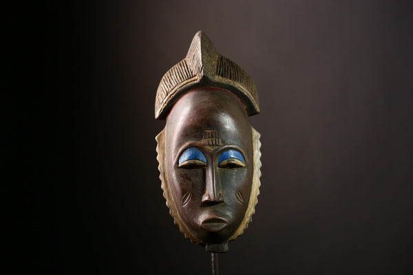 African Baule Mask Handcrafted Wall Art | Unique Home Decor | African Masks for Wall | Cultural Sculpture for Collectors-G4033