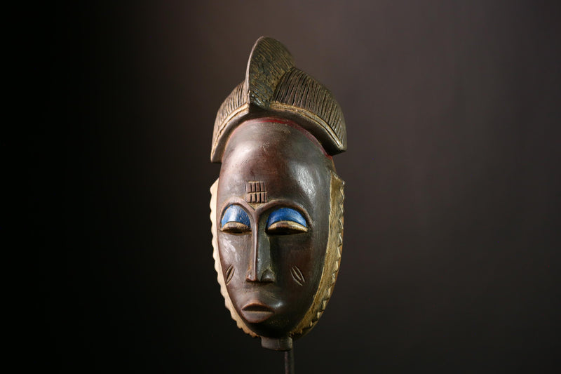 African Baule Mask Handcrafted Wall Art | Unique Home Decor | African Masks for Wall | Cultural Sculpture for Collectors-G4033