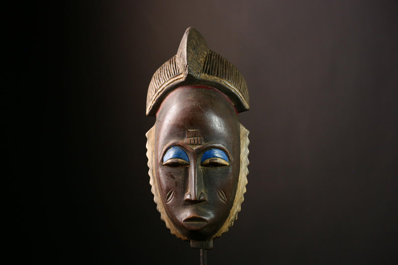 African Baule Mask Handcrafted Wall Art | Unique Home Decor | African Masks for Wall | Cultural Sculpture for Collectors-G4033