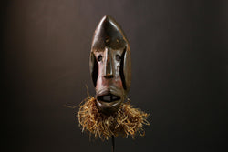 African wood mask antiques Mask Dan Kran Mask African mask wall mask-G4272