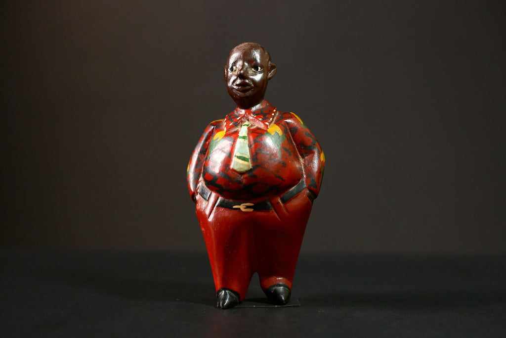 African Hand-Painted Hardwood Art, Authentic African Decor, Unique Home Collectible, Cultural Wooden Masterpiece for Display-G4267