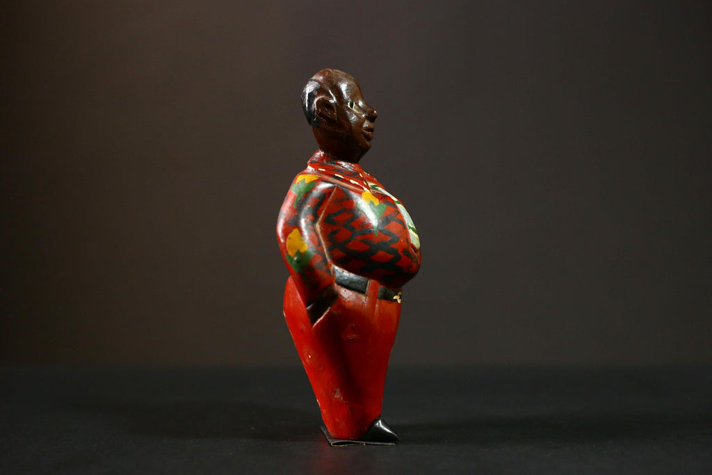 African Hand-Painted Hardwood Art, Authentic African Decor, Unique Home Collectible, Cultural Wooden Masterpiece for Display-G4267
