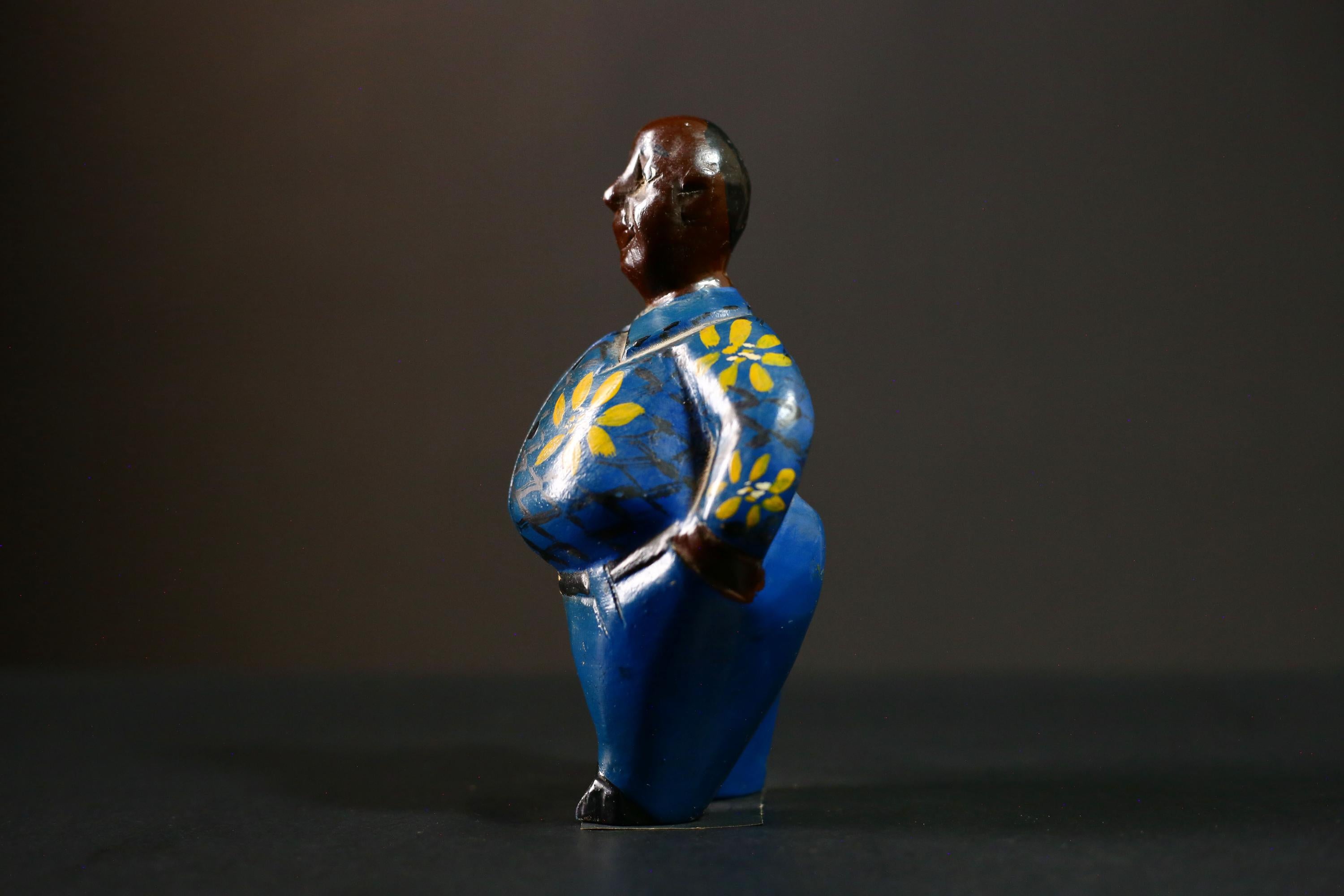 African Ken Hand-Painted Hardwood Sculpture African Art Home Decor-G4266