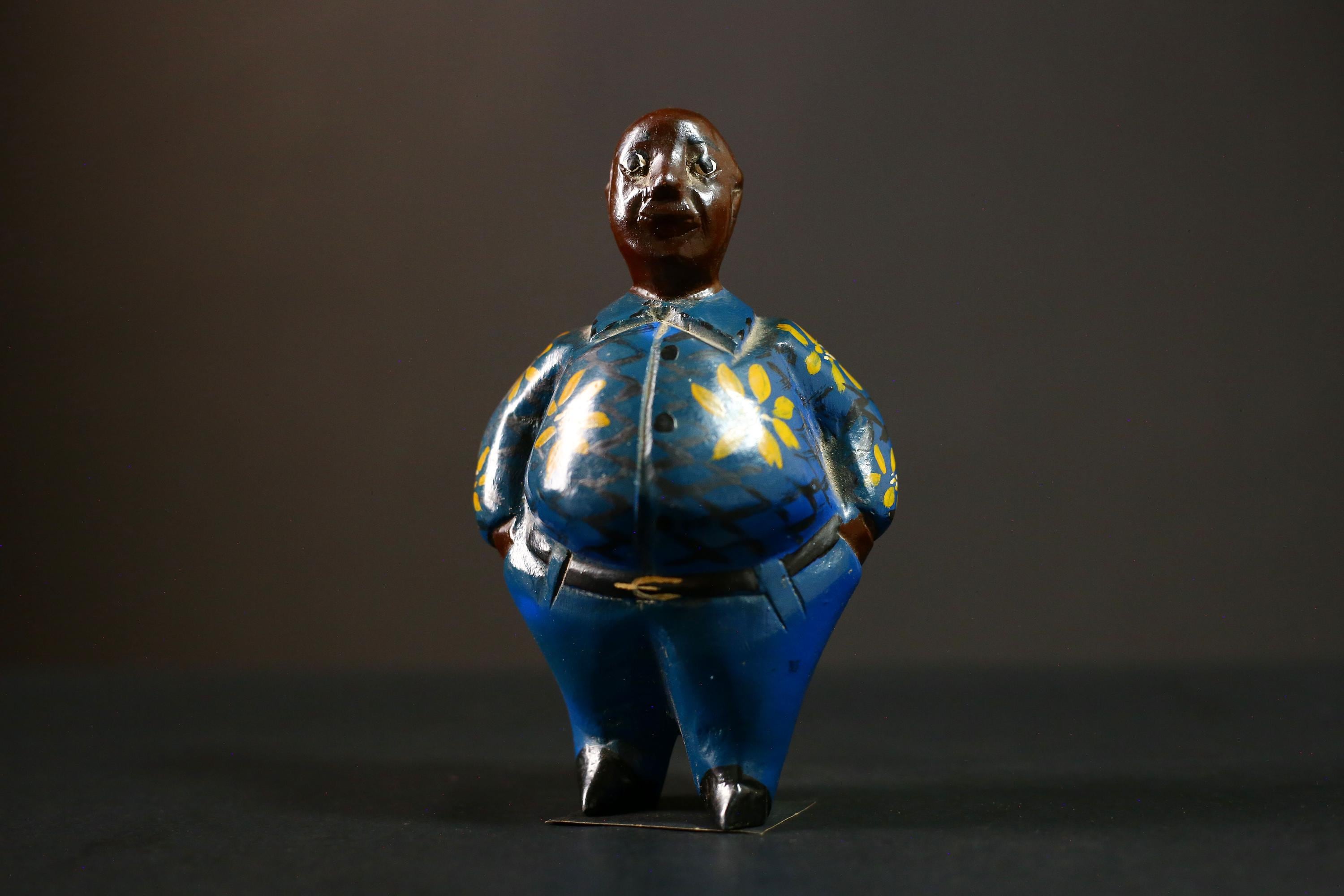 African Ken Hand-Painted Hardwood Sculpture African Art Home Decor-G4266