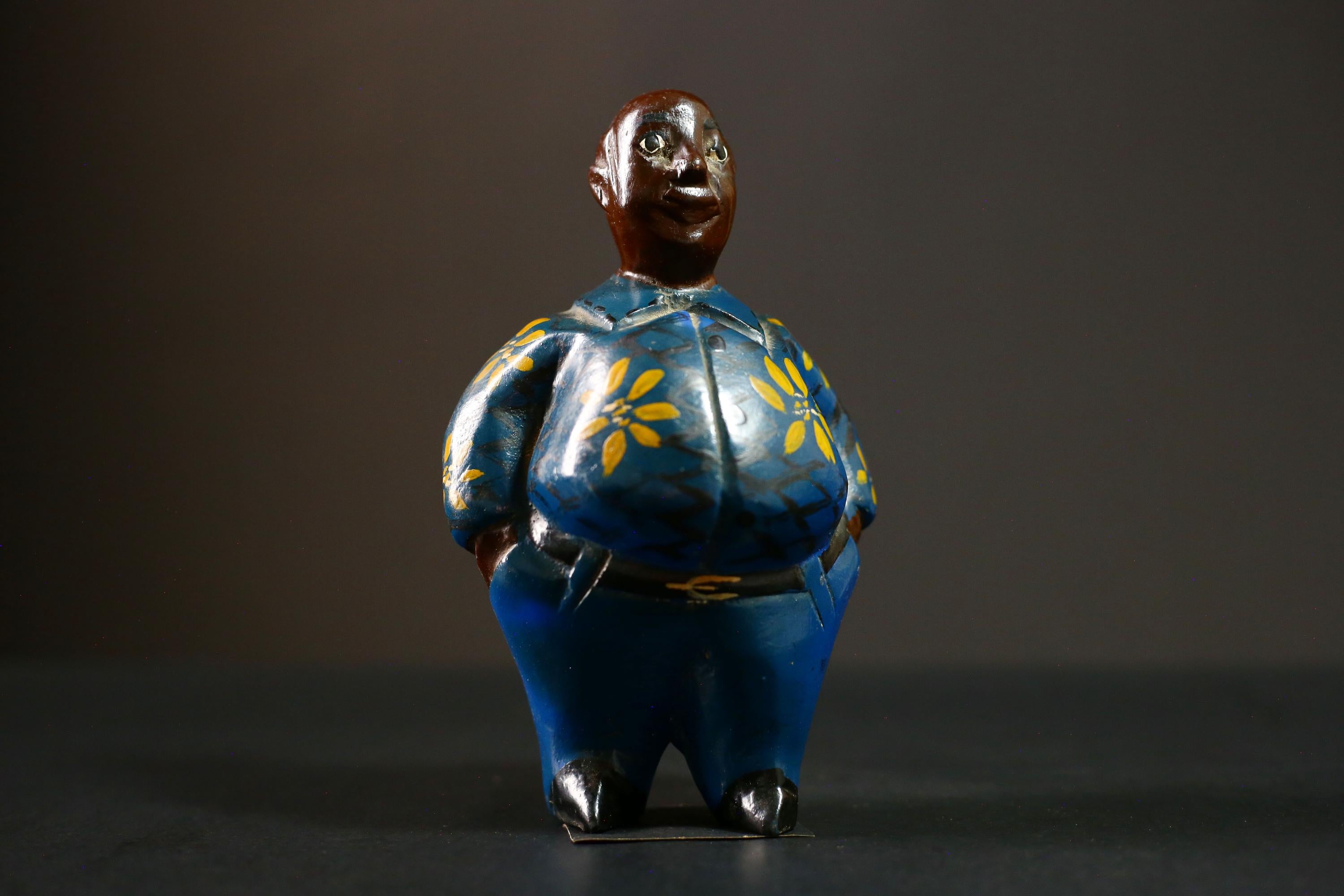 African Ken Hand-Painted Hardwood Sculpture African Art Home Decor-G4266