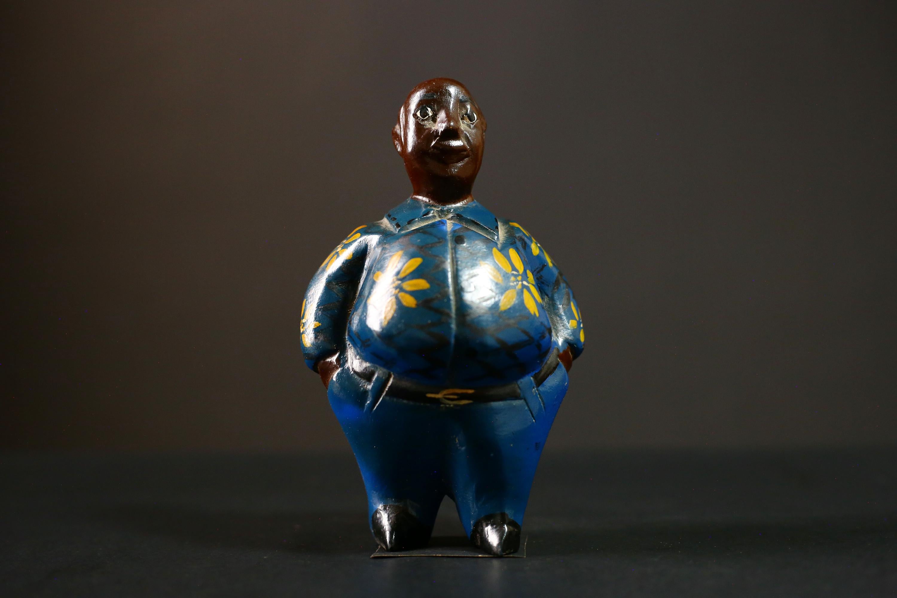 African Ken Hand-Painted Hardwood Sculpture African Art Home Decor-G4266