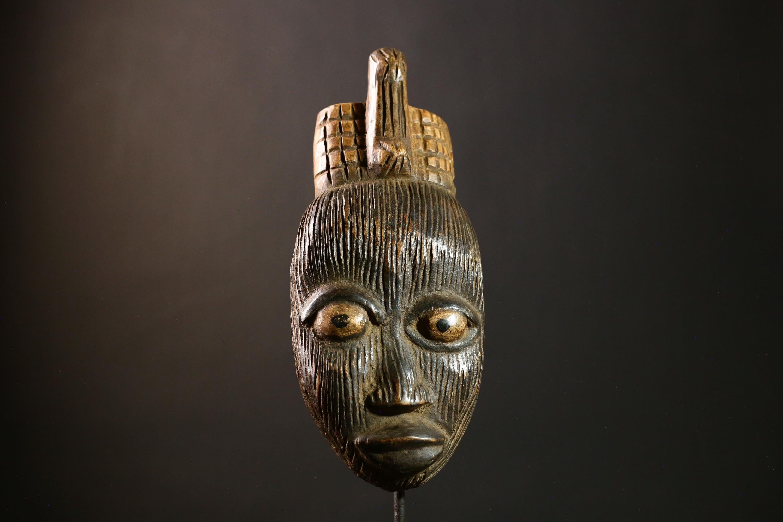 African Mask Handcrafted Wooden Unique Wall Hanging Decor Mask -G4287