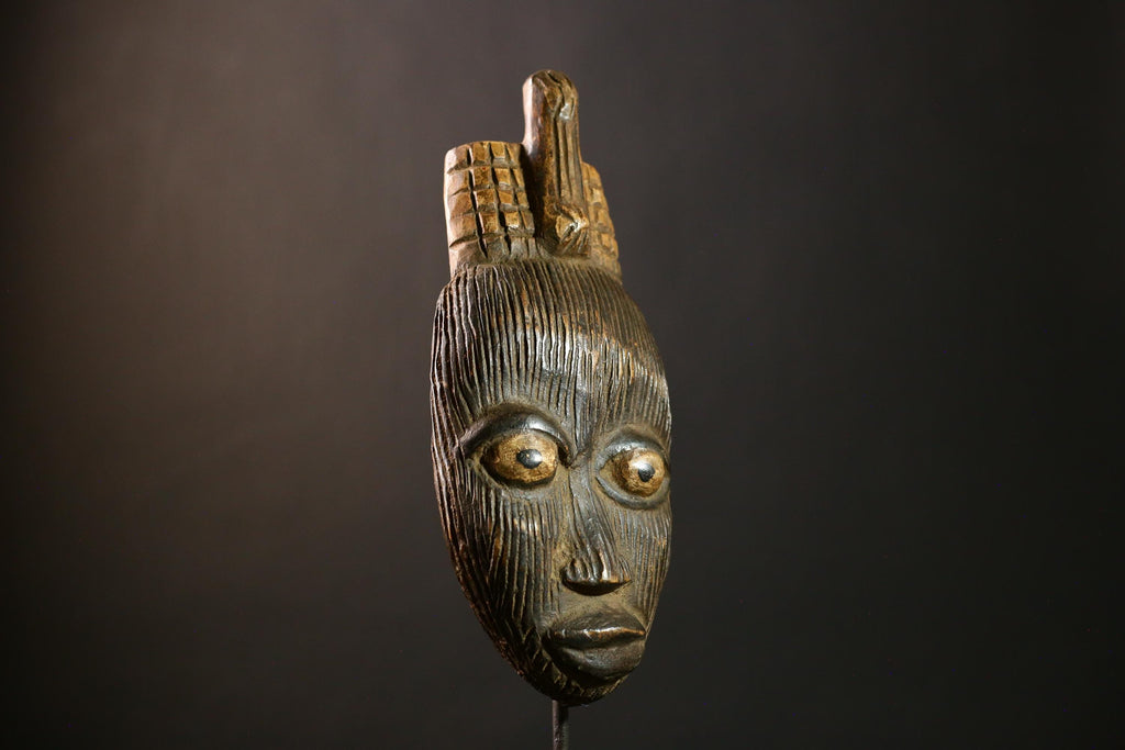 African Mask Handcrafted Wooden Unique Wall Hanging Decor Mask -G4287