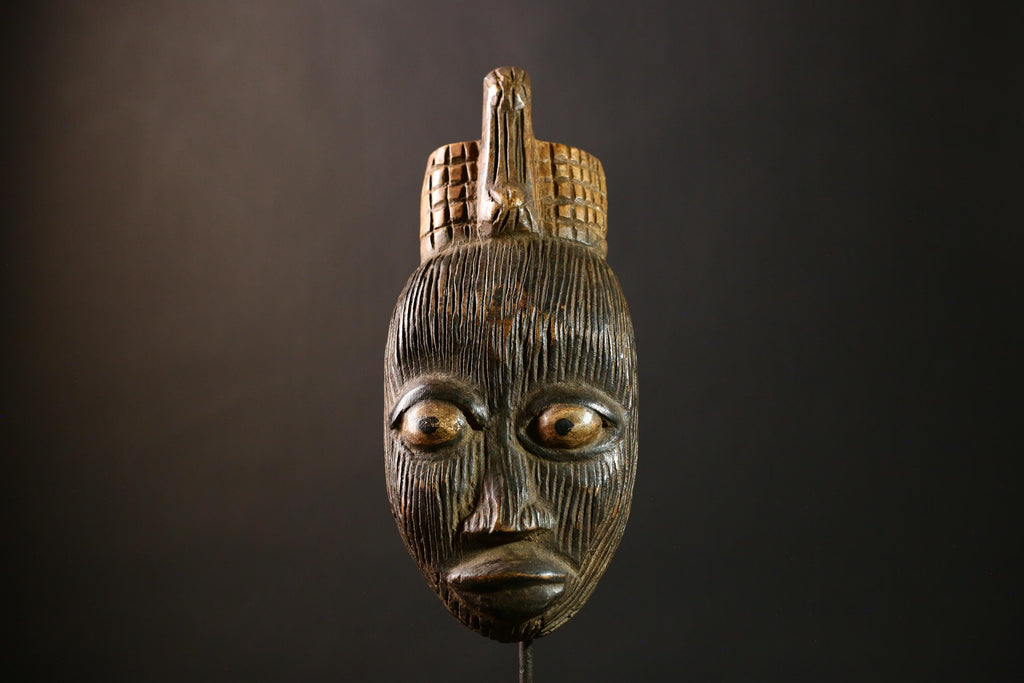 African Mask Handcrafted Wooden Unique Wall Hanging Decor Mask -G4287