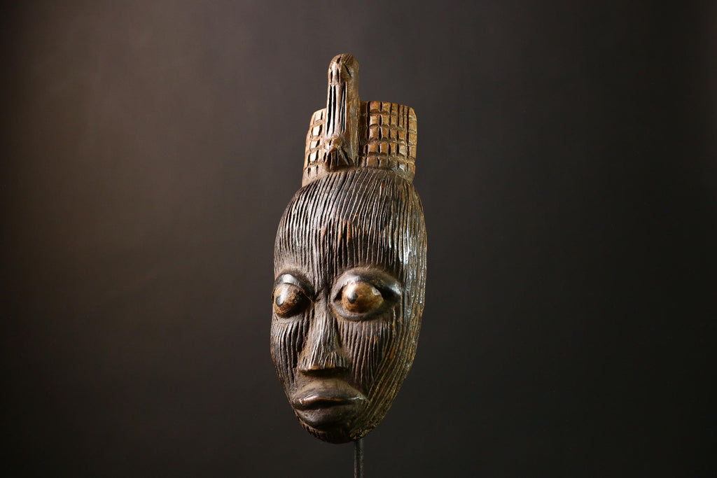 African Mask Handcrafted Wooden Unique Wall Hanging Decor Mask -G4287