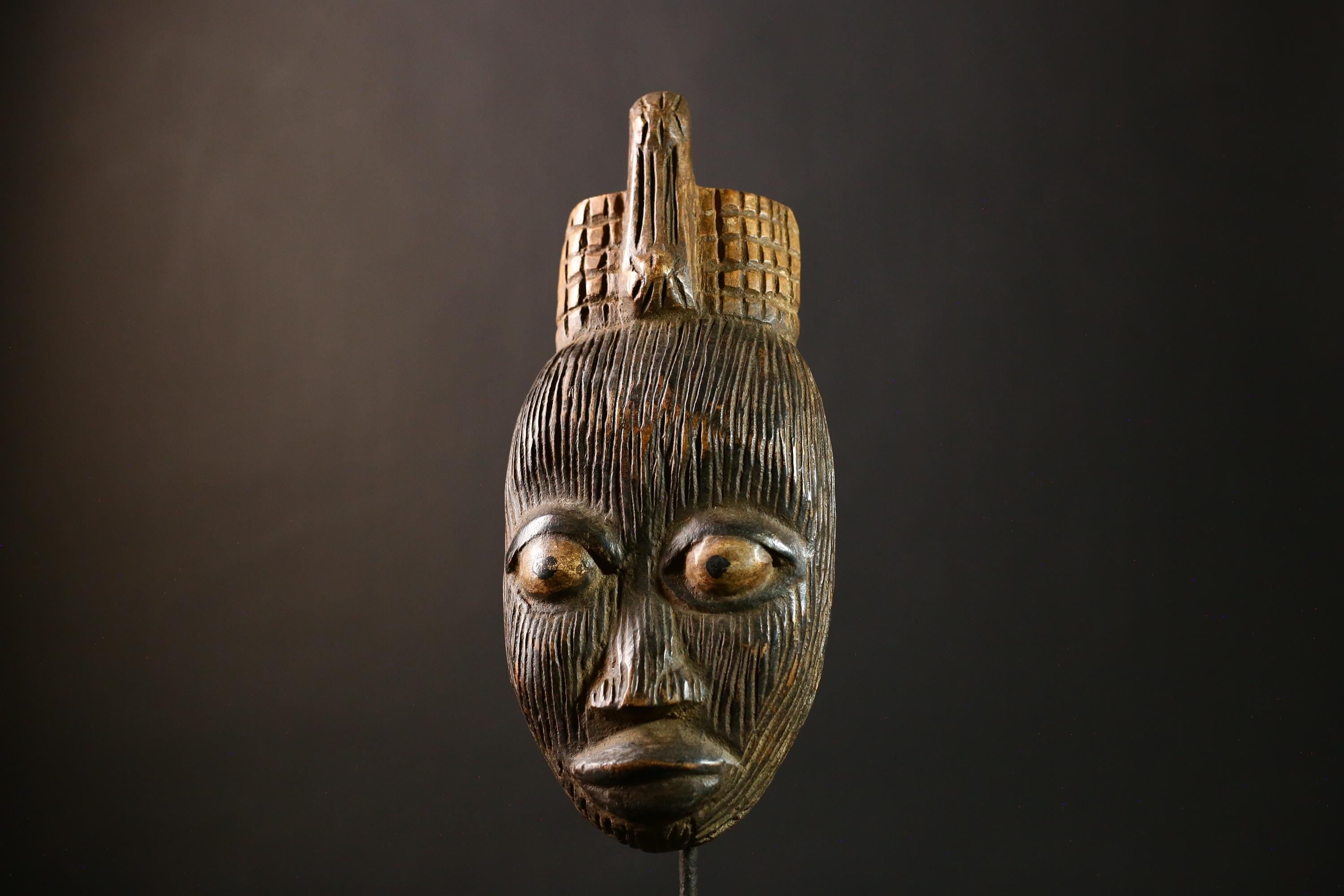 African Mask Handcrafted Wooden Unique Wall Hanging Decor Mask -G4287