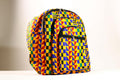 Kente African Print Backpack Book Bag Rucksack Handmade Backpack -G4304