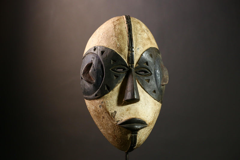 Authentic African Igbo Mask Tribal Wood Art Decor Perfect for Collectors Unique Handmade Wall Mask Accent-9474