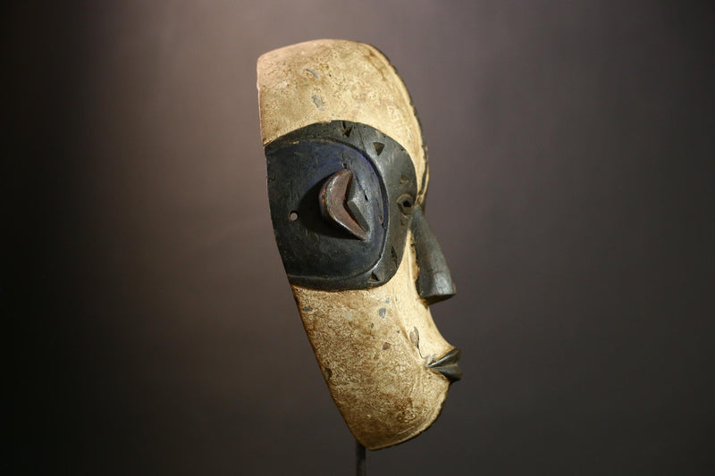 Authentic African Igbo Mask Tribal Wood Art Decor Perfect for Collectors Unique Handmade Wall Mask Accent-9474