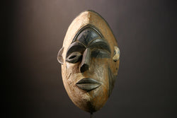 Authentic African Igbo BEGA Mask Hand Carved Wooden Tribal Art Wall Decor Perfect for Cultural Home Accents-9476