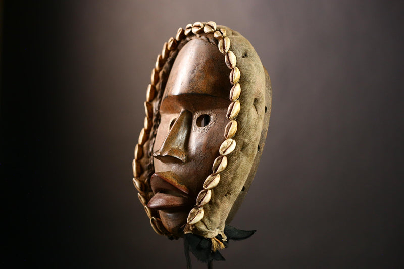 Authentic African Handcrafted Decorative Dan Mask Unique Wall Art for Home Interior Decor-6600