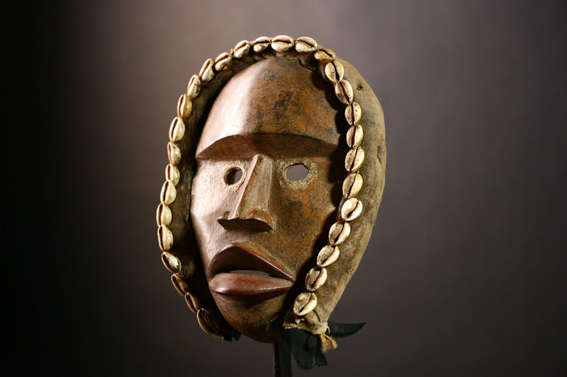 Authentic African Handcrafted Decorative Dan Mask Unique Wall Art for Home Interior Decor-6600