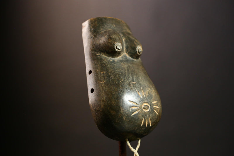 Unique Hand Carved Makonde Mask African Wooden Wall Art Decor for Home or Office-9451