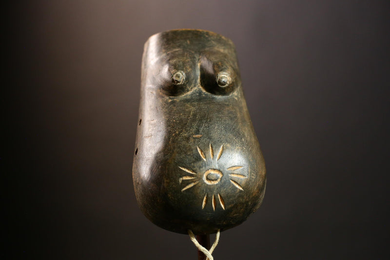 Unique Hand Carved Makonde Mask African Wooden Wall Art Decor for Home or Office-9451