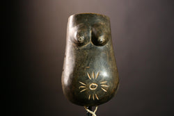 Unique Hand Carved Makonde Mask African Wooden Wall Art Decor for Home or Office-9451