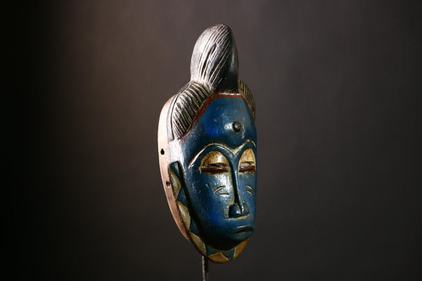 African Authentic African Crafted Baule Mask Art for Unique Cultural Wall Decor and Home Accent Perfect for Collector Enthusiasts-9459