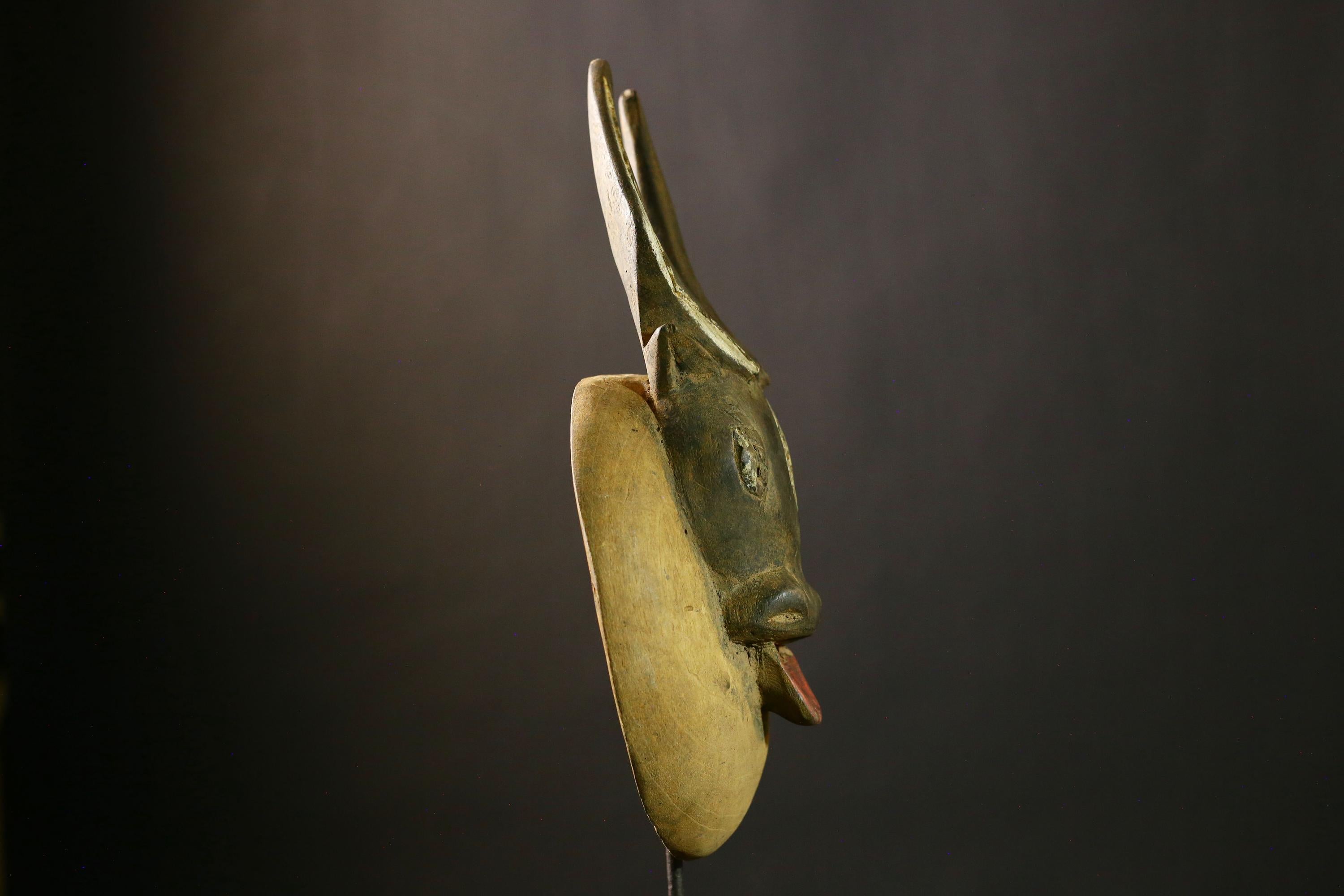 African Authentic Guro Mask Handcrafted Tribal Art Piece for Unique Wall Hanging Home Decor and Cultural Heritage Decoration-G1802