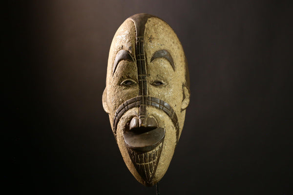 African BEGA mask Hand Carved Wood Tribal Wall Hanging Decor Art Piece -2752