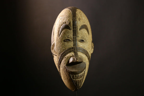 African BEGA mask Hand Carved Wood Tribal Wall Hanging Decor Art Piece -2752