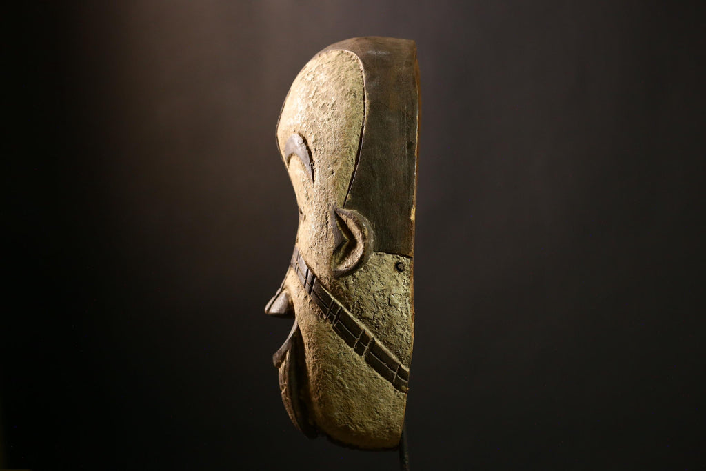 African BEGA mask Hand Carved Wood Tribal Wall Hanging Decor Art Piece -2752