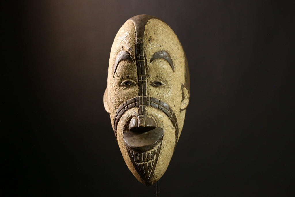 African BEGA mask Hand Carved Wood Tribal Wall Hanging Decor Art Piece -2752