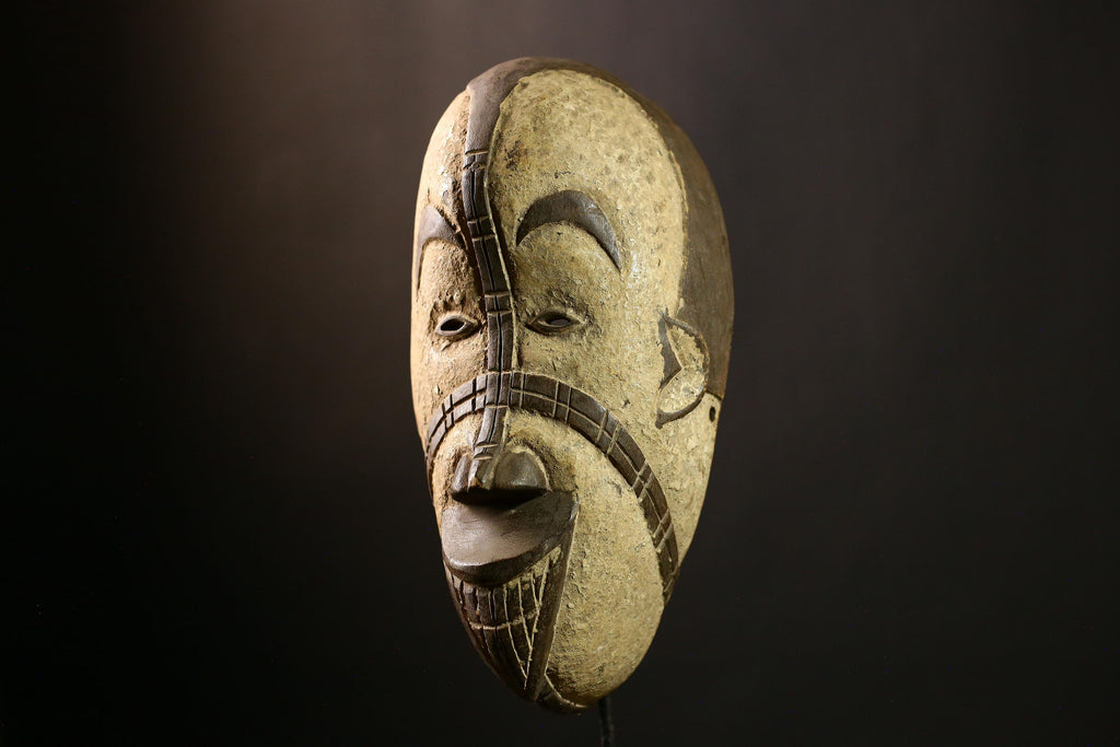 African BEGA mask Hand Carved Wood Tribal Wall Hanging Decor Art Piece -2752