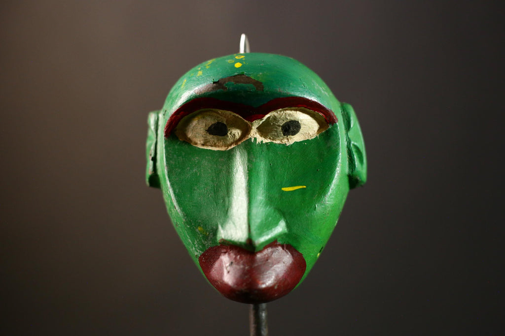 African Mask Antiques Tribal Igbo Wall Hanging Unique Wooden Home Decor Art Piece Collectible Gift for Cultural Enthusiasts-8105
