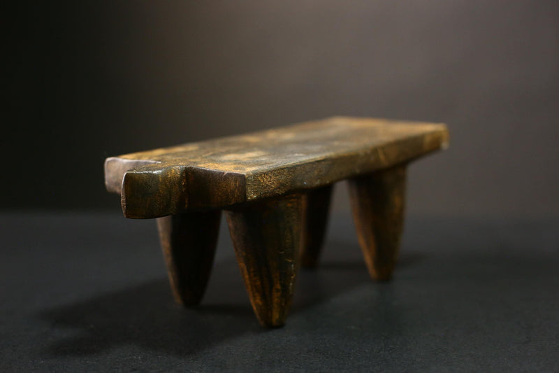 Handcrafted African Senufo Stool Unique Wooden Tribal Art Home Decor Collectible-G4340