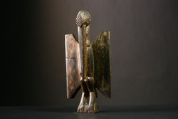 African Unique African Senufo Bird Statue Handcrafted Wooden Tribal Art Sculpture Decor-G4337