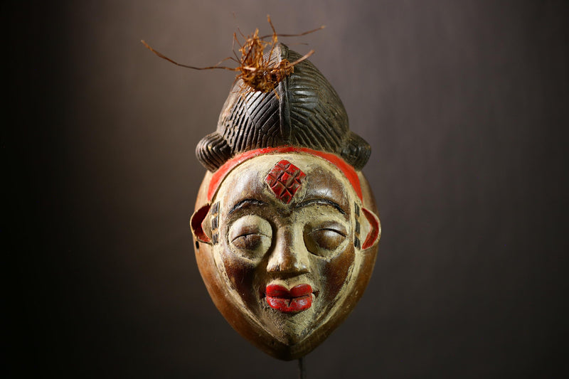 Stunning African Mask | Wall Art Decor | Old Puno Mask | Mukudji Society | Unique Gabon Sculpture | Ethnic Decorative Piece-G4352