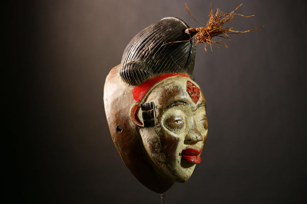 Stunning African Mask | Wall Art Decor | Old Puno Mask | Mukudji Society | Unique Gabon Sculpture | Ethnic Decorative Piece-G4352