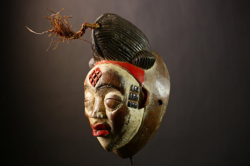 Stunning African Mask | Wall Art Decor | Old Puno Mask | Mukudji Society | Unique Gabon Sculpture | Ethnic Decorative Piece-G4352