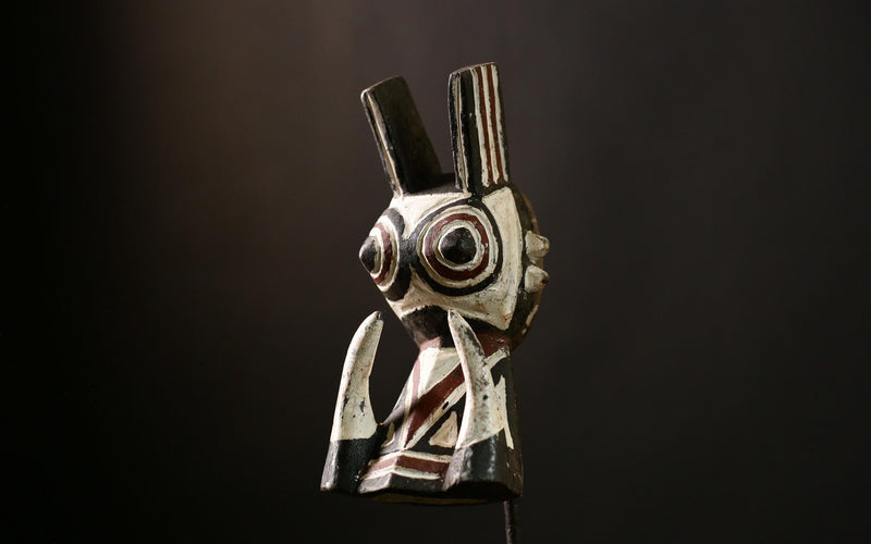 African Bush Pig Mask Face Mask Bwa Kurumba Mossi Mask Wall Hanging -G4150