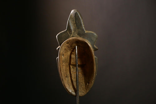 African Baule Mask Antique Wooden Tribal Wall Art Unique Home Decor -G4144