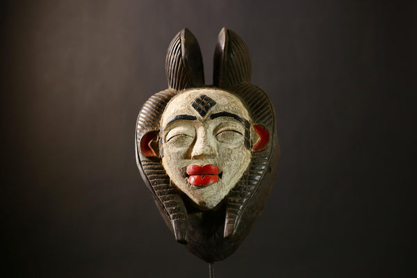 Authentic African Bayaka Tribal Mask | Decorative Art Wall Hanging | Unique Ethnic Decor | Handcrafted Cultural Piece-G4365