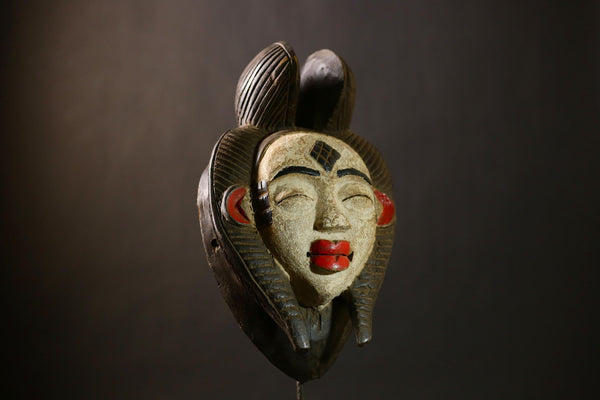 Authentic African Bayaka Tribal Mask | Decorative Art Wall Hanging | Unique Ethnic Decor | Handcrafted Cultural Piece-G4365