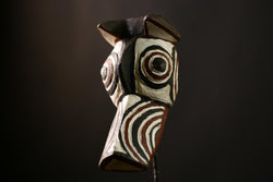 African hunting BOBO dog Bwa Mask Tribal Wall Hanging Kurumba Mossi-G4168