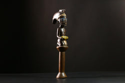 African Staff Handcrafted Wooden Decor Unique Art Piece from Africa-G4158