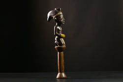African Staff Handcrafted Wooden Decor Unique Art Piece from Africa-G4157